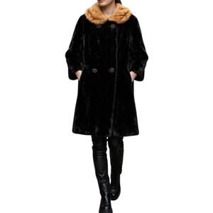 Vintage Borgana Sportowne Faux Fur Coat P2P Approximately 24 -25”
